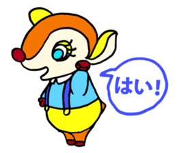 Moosey of the fawn sticker #2898462