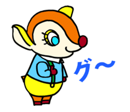 Moosey of the fawn sticker #2898470