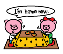 Winter of Ton-kun.  English edition. sticker #2898757