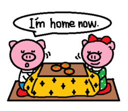 Winter of Ton-kun. English edition. sticker #2898757