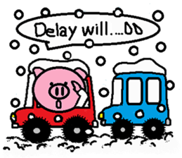 Winter of Ton-kun.  English edition. sticker #2898759