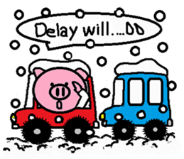 Winter of Ton-kun. English edition. sticker #2898759