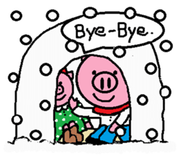 Winter of Ton-kun.  English edition. sticker #2898763