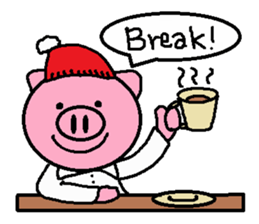 Winter of Ton-kun.  English edition. sticker #2898767