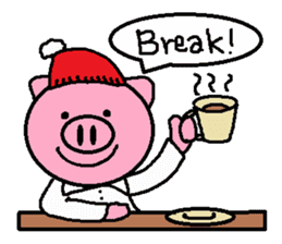 Winter of Ton-kun. English edition. sticker #2898767