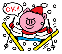 Winter of Ton-kun.  English edition. sticker #2898768