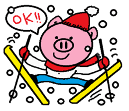 Winter of Ton-kun. English edition. sticker #2898768