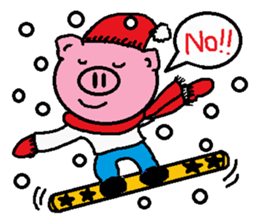 Winter of Ton-kun.  English edition. sticker #2898769