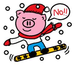 Winter of Ton-kun. English edition. sticker #2898769