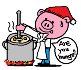 Winter of Ton-kun.  English edition. sticker #2898771