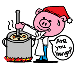 Winter of Ton-kun. English edition. sticker #2898771