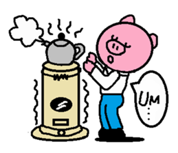 Winter of Ton-kun.  English edition. sticker #2898772