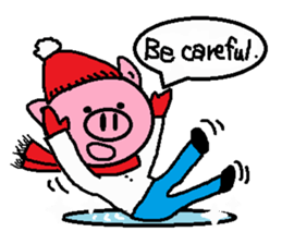 Winter of Ton-kun.  English edition. sticker #2898773