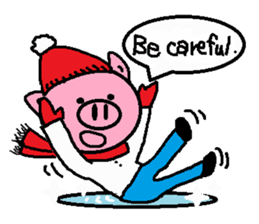 Winter of Ton-kun. English edition. sticker #2898773