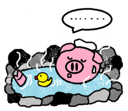 Winter of Ton-kun.  English edition. sticker #2898774