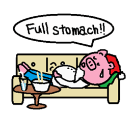 Winter of Ton-kun.  English edition. sticker #2898775