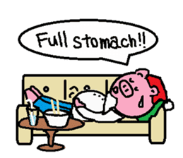 Winter of Ton-kun. English edition. sticker #2898775