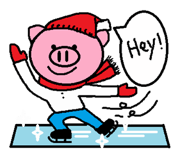 Winter of Ton-kun.  English edition. sticker #2898776