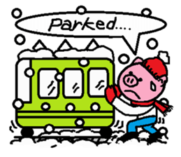 Winter of Ton-kun.  English edition. sticker #2898777