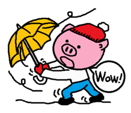 Winter of Ton-kun.  English edition. sticker #2898778