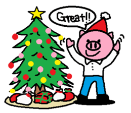 Winter of Ton-kun.  English edition. sticker #2898779