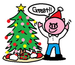 Winter of Ton-kun. English edition. sticker #2898779