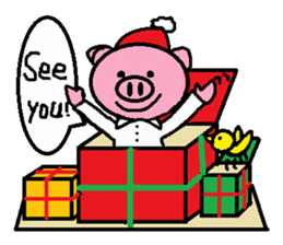 Winter of Ton-kun.  English edition. sticker #2898784