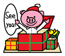 Winter of Ton-kun. English edition. sticker #2898784