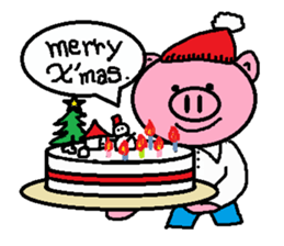 Winter of Ton-kun.  English edition. sticker #2898785