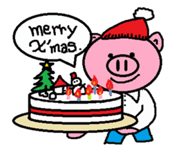 Winter of Ton-kun. English edition. sticker #2898785