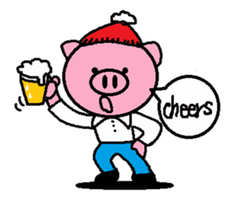 Winter of Ton-kun. English edition. sticker #2898787