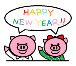 Winter of Ton-kun.  English edition. sticker #2898788