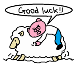 Winter of Ton-kun.  English edition. sticker #2898790