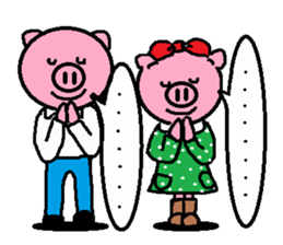 Winter of Ton-kun.  English edition. sticker #2898791