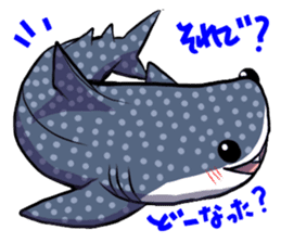 Kawaii Whale shark sticker #2900824