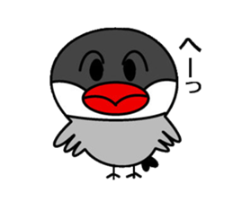 It is a paddybird and a word. sticker #2900915