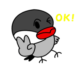 It is a paddybird and a word. sticker #2900930