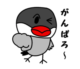 It is a paddybird and a word. sticker #2900954