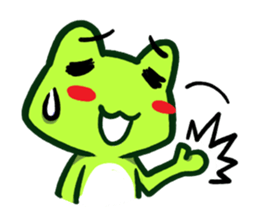 The Navel Frog 2 sticker #2901050