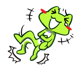 The Navel Frog 2 sticker #2901060