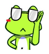 The Navel Frog 2 sticker #2901070