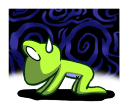 The Navel Frog 2 sticker #2901073