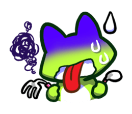 The Navel Frog 1 sticker #2901642