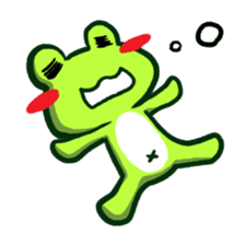 The Navel Frog 1 sticker #2901656
