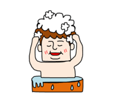 curly hair office worker sticker #2902224