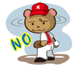 Baseball team KUMATANS sticker #2902556