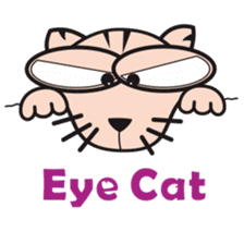 Eye cat sticker #2902644