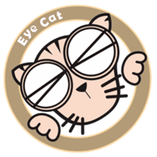 Eye cat sticker #2902670