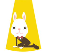 Rabbit & chicken sticker #2902763