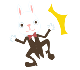 Rabbit & chicken sticker #2902764